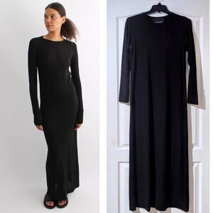 NWT Herskind | Christy Long Sleeve Maxi Dress In Black